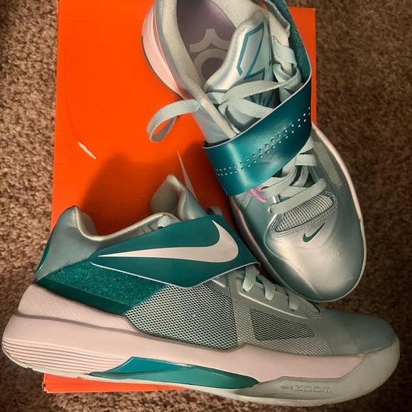 Nike Zoom KD IV Mint Candy/White New Green Size 9 - Picture 5 of 10
